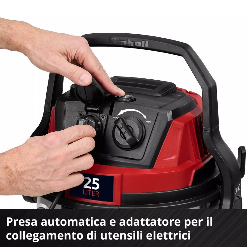 EINHELL ASPIRASOLIDI E LIQUIDI TE-VC 2580 SACL