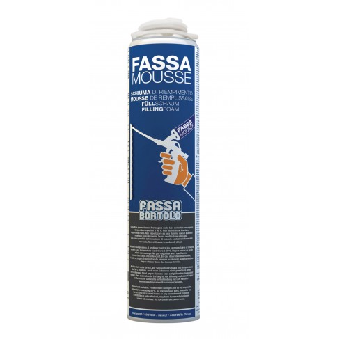 Schiuma Fassa Mousse per la sigillatura dei giunti tra le lastre di isolamento termico 750 ml (Confezione da 1 Pz) Fassa Bortolo