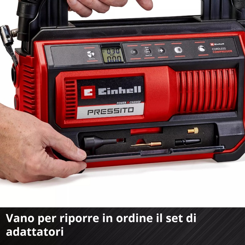 EINHELL COMPRESSORE A BATTERIA PRESSITO 18/25