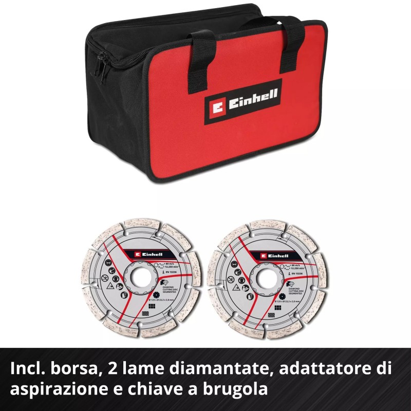 EINHELL FRESATRICE PER SCANALATURE PER PARETI TP-MA 36/30 Li BL - Solo