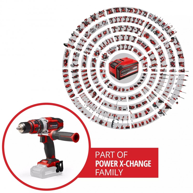 EINHELL TRAPANO A PERCUSSIONE A BATTERIA TE-CD 18/48 Li-i-Solo