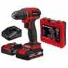 EINHELL TRAPANO AVVITATORE A BATTERIA TE-CD 18/40 Li BL (2x2