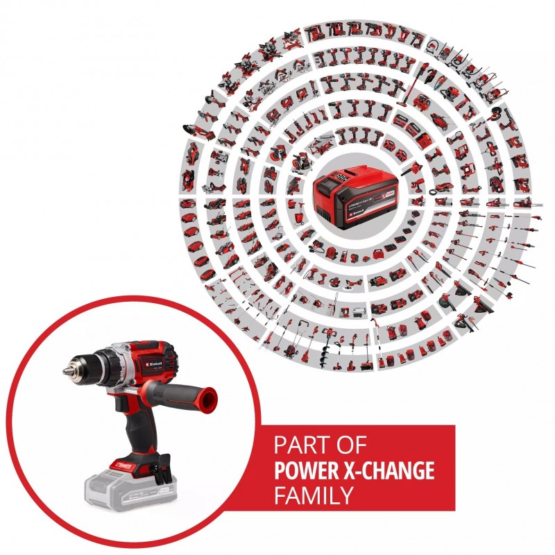 EINHELL TRAPANO AVVITATORE A PERCUSSIONE TP-CD 18/60 Li BL-Solo