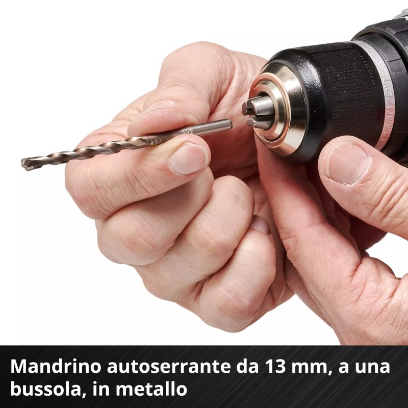 EINHELL TRAPANO AVVITATORE A PERCUSSIONE TP-CD 18/60 Li BL-Solo