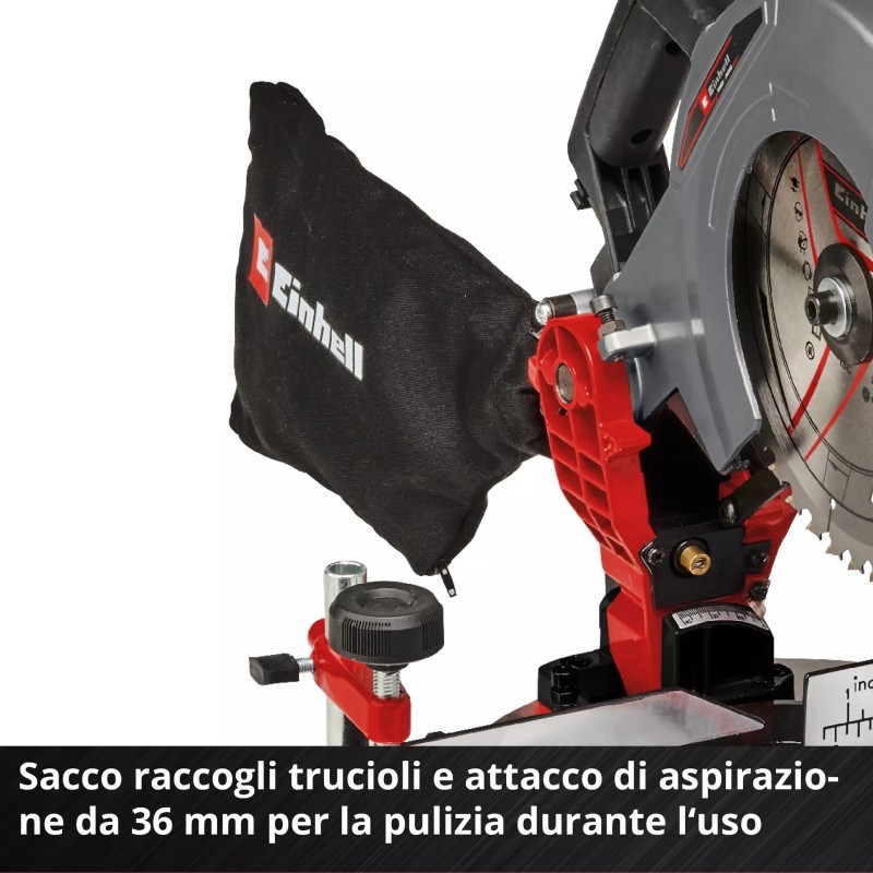 EINHELL TRONCATRICE A BATTERIA TE-MS 18/210 Li-Solo