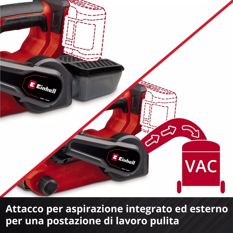 EINHELL LEVIGATRICE A NASTRO TP-BS 18/457 Li BL-Solo