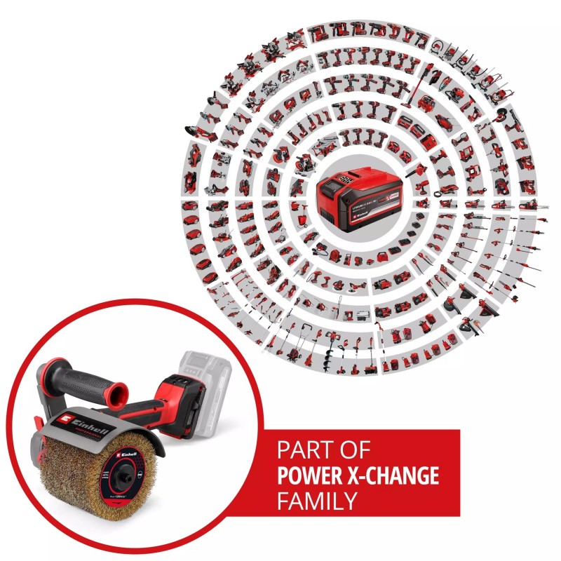 EINHELL LEVIGATRICE A SPAZZOLA TP-BR 18/32 Li BL-Solo