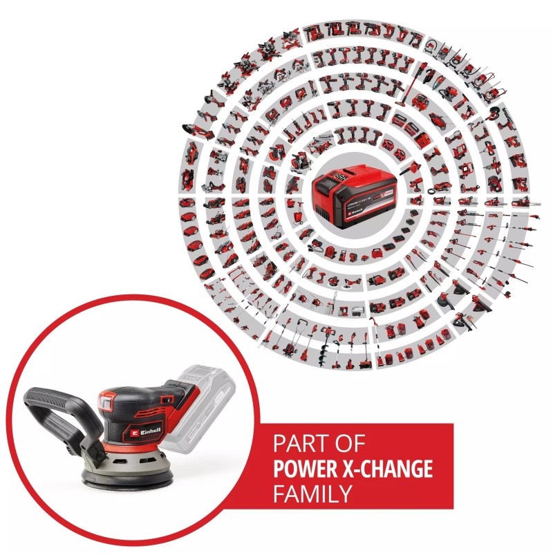 EINHELL LEVIGATRICE ECCENTRICA TP-RS 18/32 Li BL - Solo