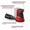 EINHELL LEVIGATRICE ROTORBITALE A BATTERIA TE-RS 18 Li-Solo