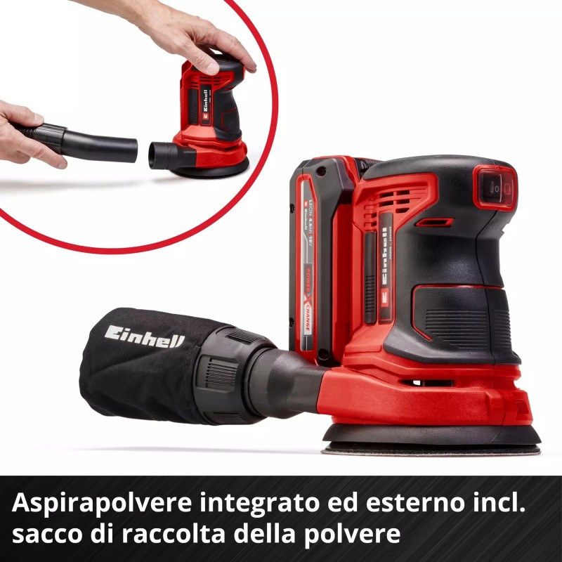 EINHELL LEVIGATRICE ROTORBITALE A BATTERIA TE-RS 18 Li-Solo