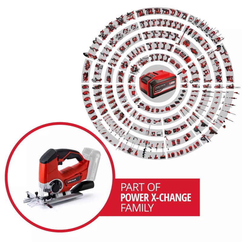 EINHELL SEGHETTO ALTERNATIVO A BATTERIA TE-JS 18/80 Li-Solo