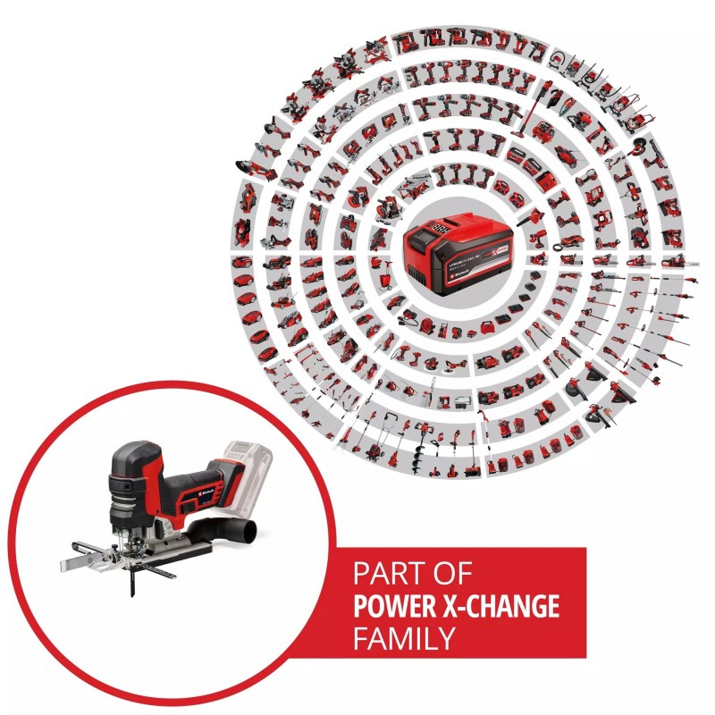 EINHELL SEGHETTO ALTERNATIVO T-STYLE A BATTERIA TP-JST 18/135 Li BL - Solo