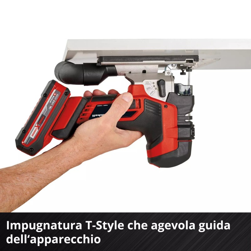 EINHELL SEGHETTO ALTERNATIVO T-STYLE A BATTERIA TP-JST 18/135 Li BL - Solo