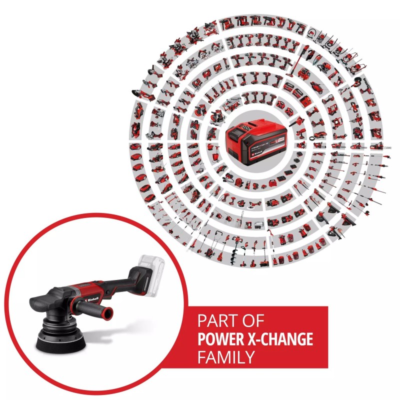 EINHELL LUCIDATRICE ECCENTRICA CP-EP 18/125 Li BL-Solo