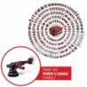 EINHELL LUCIDATRICE ECCENTRICA CP-EP 18/125 Li BL-Solo