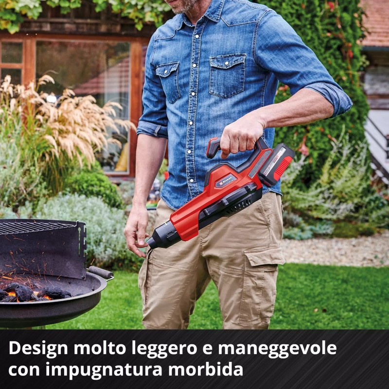 EINHELL SOFFIATORE UNIVERSALE A BATTERIA GE-UB 18/250 Li E (1x4