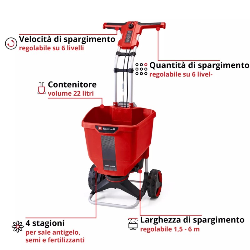 EINHELL SPANDICONCIME A BATTERIA GE-SR 18/22 Li-Solo
