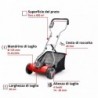 EINHELL TOSAERBA ELICOIDALE A BATTERIA GE-HM 18/38 Li-Solo