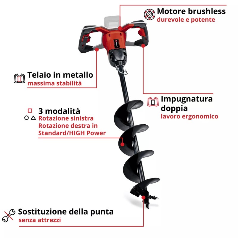 EINHELL TRIVELLA A BATTERIA GP-EA 18/150 Li BL-Solo