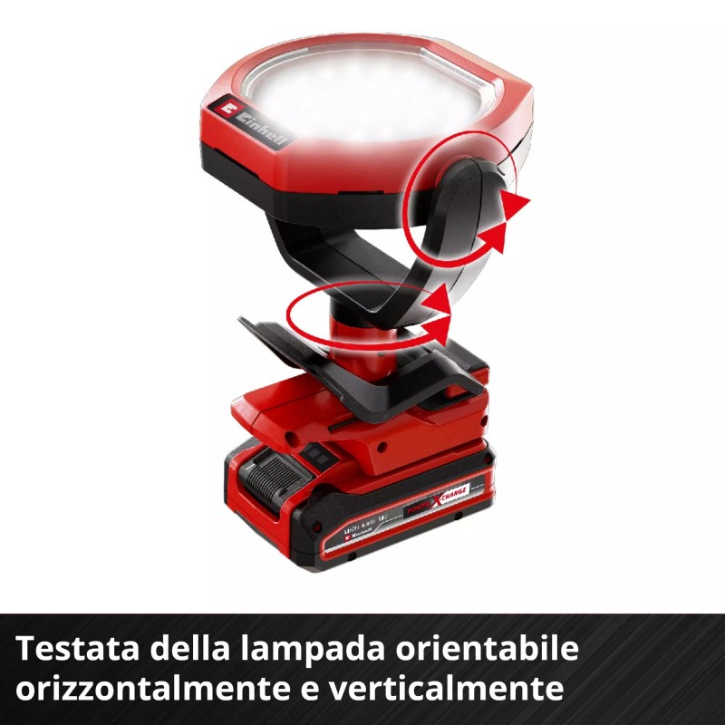 EINHELL LAMPADA A BATTERIA OUTDOOR GC-OL 18/1500 Li-Solo