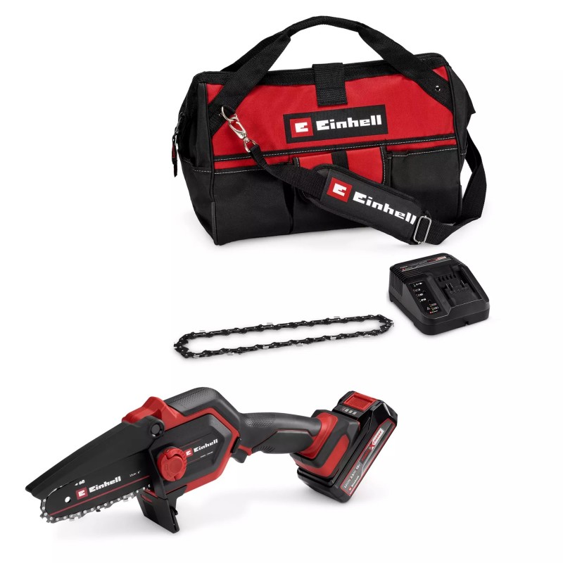 EINHELL MOTOSEGA A BATTERIA GE-PS 18/15 Li Bag Kit