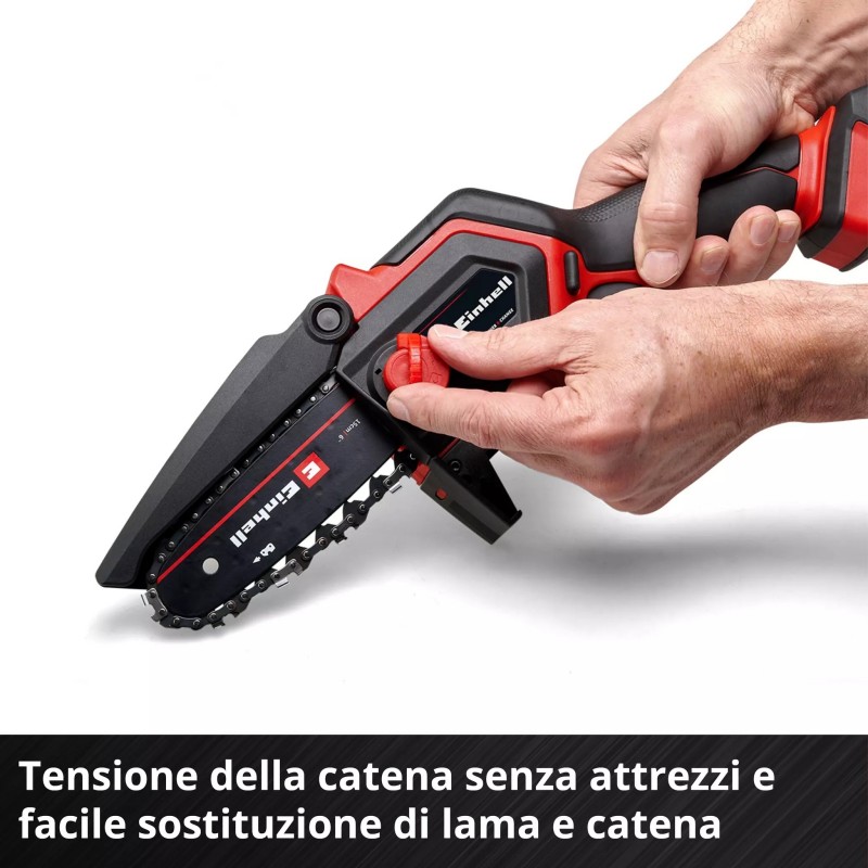 EINHELL MOTOSEGA A BATTERIA GE-PS 18/15 Li Bag Kit