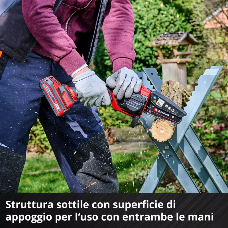 EINHELL MOTOSEGA A BATTERIA GE-PS 18/15 Li Bag Kit