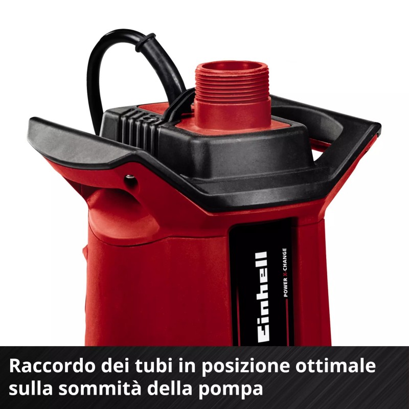 EINHELL POMPA PER ACQUE SCURE A BATTERIA GE-DP 18/25 Li-Solo