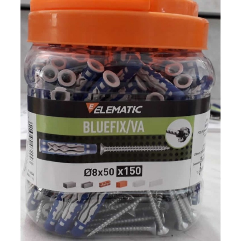 Barattolo tasselli blu