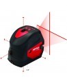 Livella Metrica laser rossa o verde CR su 5 punti
