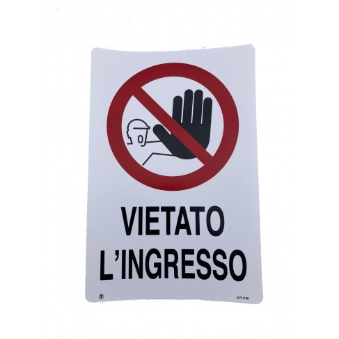 Cartello Dakota 20x30 cm VIETATO L'INGRESSO
