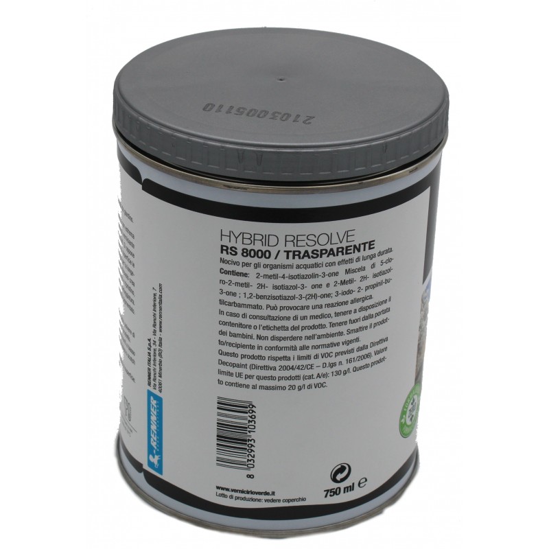 Impregnante all'acqua per legno hybrid resolve alto secco - rapida essiccazione Trasparente RS8000