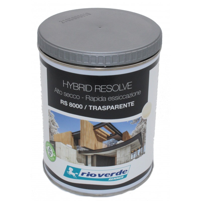 Impregnante all'acqua per legno hybrid resolve alto secco - rapida essiccazione Trasparente RS8000