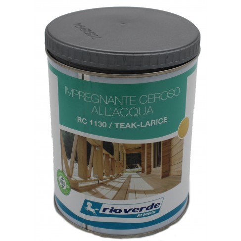 Impregnante ceroso all'acqua per legno Teak-Larice RC1130