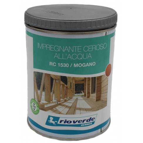 Impregnante ceroso all'acqua per legno Mogano RC1530