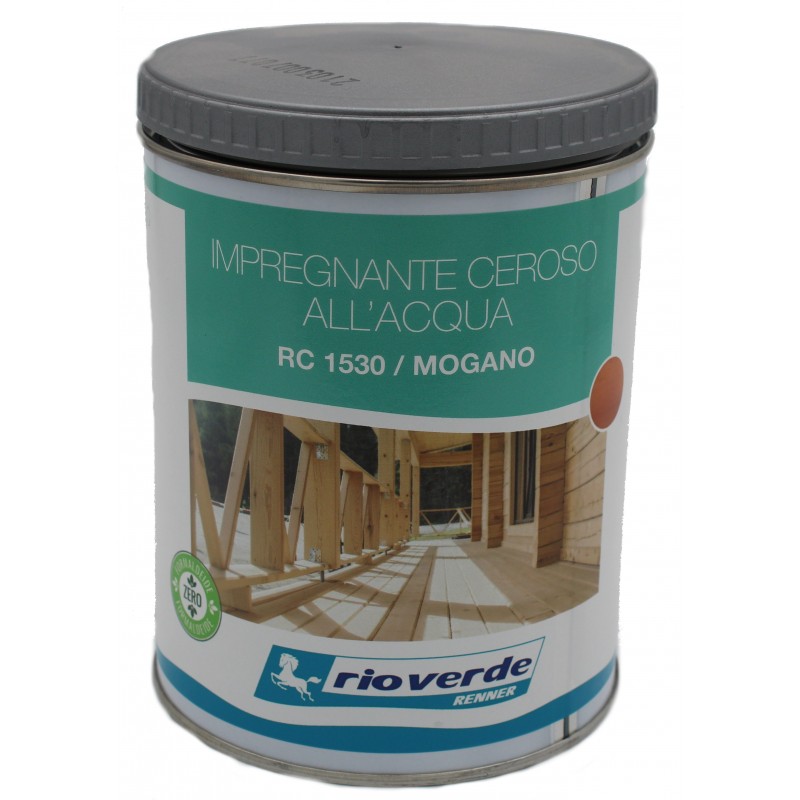 Impregnante ceroso all'acqua per legno Mogano RC1530