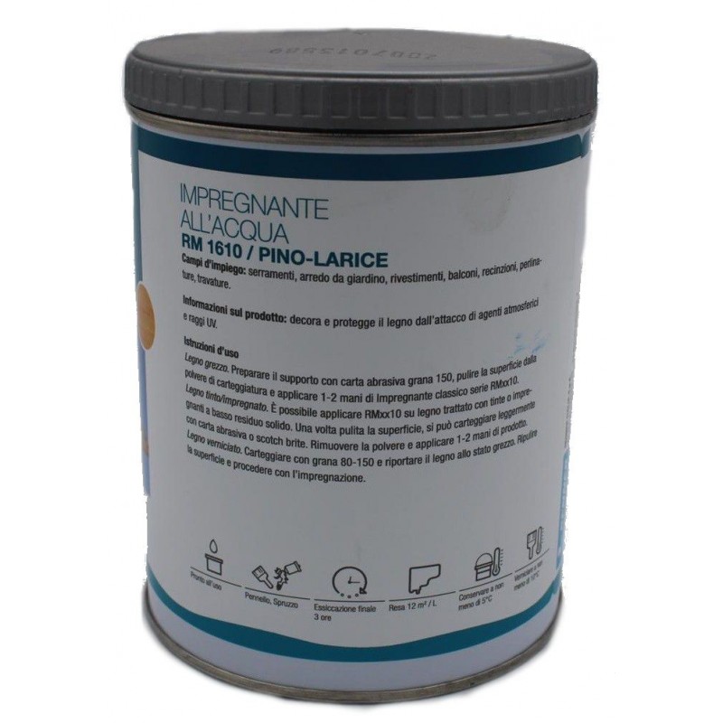 Impregnante all'acqua per legno Pino-Larice RM 1610