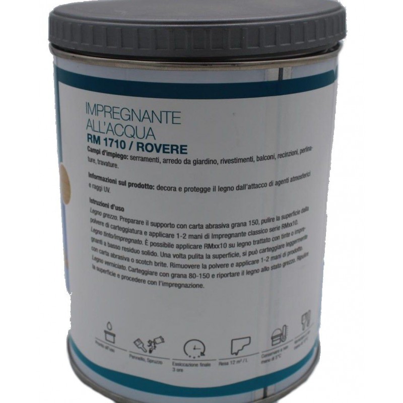 Impregnante all'acqua per legno Rovere RM 1710