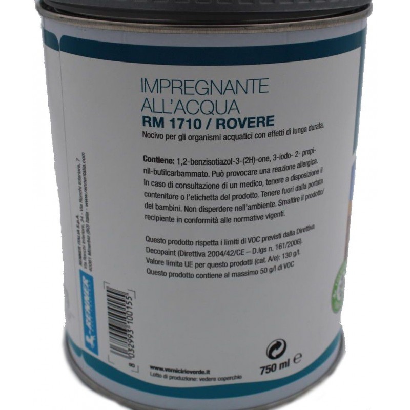 Impregnante all'acqua per legno Rovere RM 1710