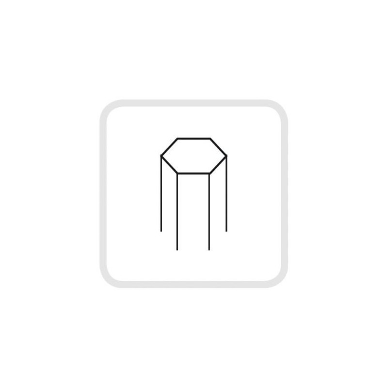 Palina in legno Metrica con punta piatta 160 x 28 mm Metrica - 2