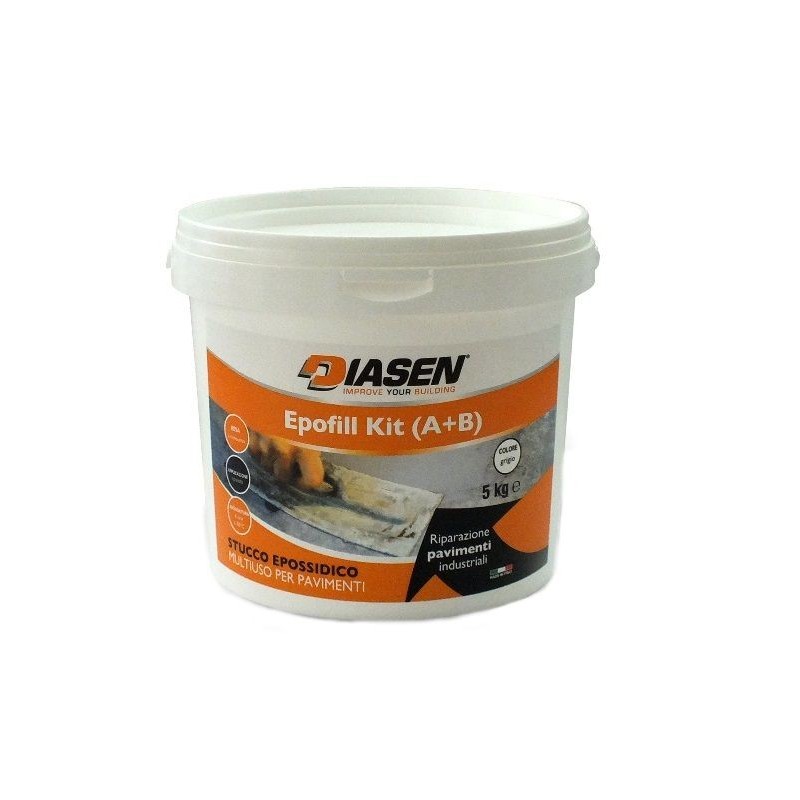 Stucco Diasen Epofil Kit (A+B) multiuso per pavimenti (Secchio da 5 Kg) Diasen - 1