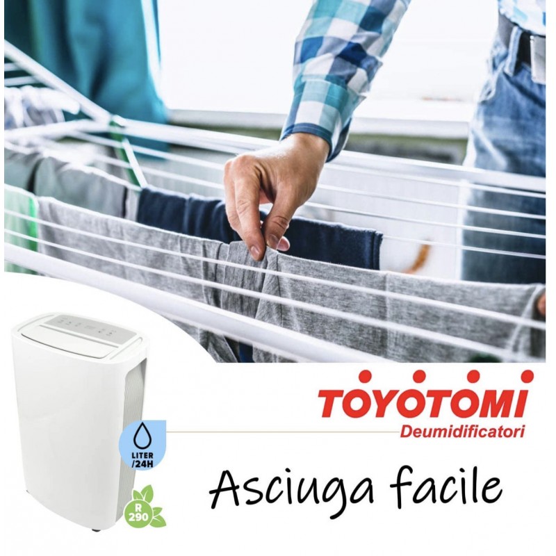 Deumidificatore Toyotomi TD1420  Anti-Muffa, 20L/h24, con filtro carboni attivi e ruote Toyotomi - 4