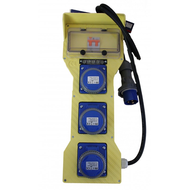 Quadro portatile vetroresina a 3 prese (VB-220/3/)