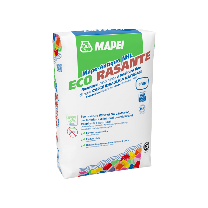 Eco malta Mapei Mape-Antique Nhl Eco Rasante Civile (Sacco da 25 Kg)