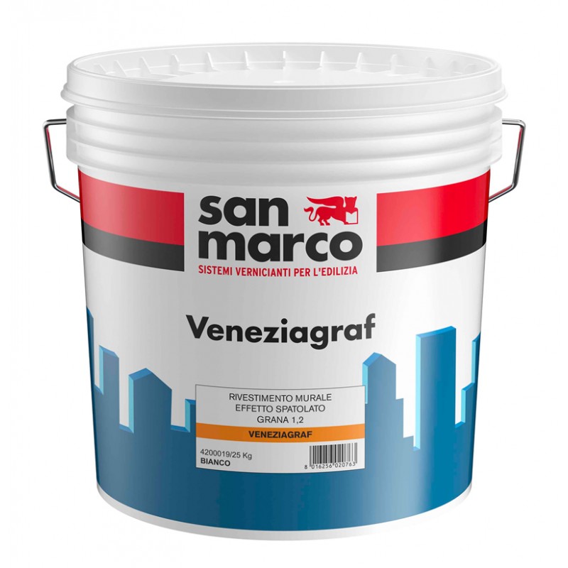 Rivestimento murale San Marco Veneziagraf effetto spatolato Grana 1,2 (Secchio 25Kg)