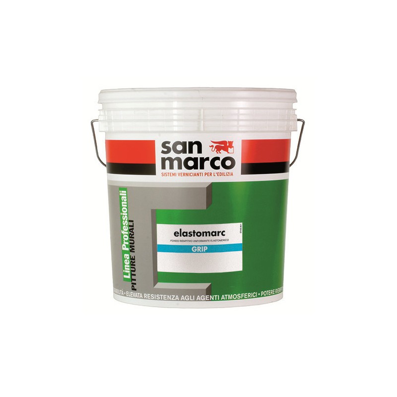 Fondo riempitivo San Marco ELASTOMARC GRIP uniformante e ristrutturante per esterno (Secchio 15 Litri) San Marco - 1