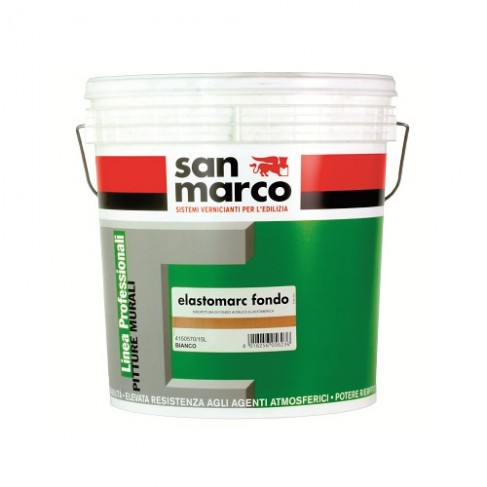 Fondo acrilico liscio San Marco ELASTOMARC riempitivo per esterno (Secchio 15 Litri) San Marco - 1