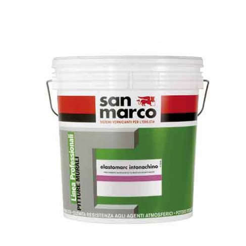 Intonachino compatto San Marco ELASTOMARC grana 1,2 antialga per esterno (Secchio 25Kg) San Marco - 1
