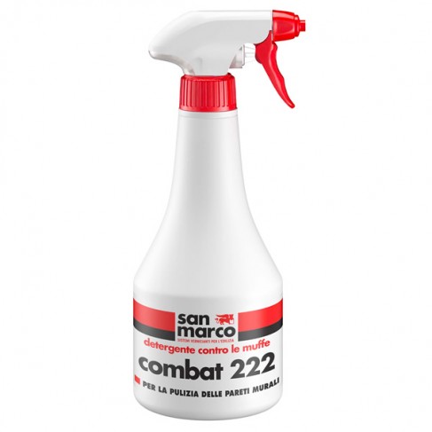 Detergente antimuffa risanante Combat 222 San Marco per interni ed esterni (Flacone da 0.5)