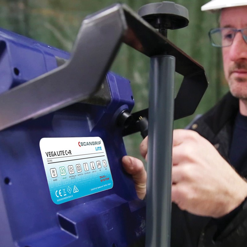Utilizzo lampada da cantiere Scangrip VEGA LITE C+R